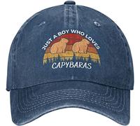 Capybara Hat Cappello Just A Boy Who Loves Capybaras cap for Men Cappelli da Baseball Cappello Regolabile