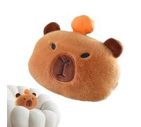 Capybara Headrest Pillow - Animal Neck Support, Plush Car Cushion | Fun Shoulder Pad Set with Family Driving Scenario, Gentle Seat Belt Protector for Teen Adult Passenger Comfort Safety