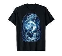 Capybara Howling At The Moon Funny Meme Capybara Lover Men Maglietta