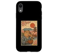 Capybara indossa kimono mangiare takoyaki Sakura mt Fuji Giappone Custodia per iPhone XR