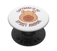 Capybara Is My Spirit Animal PopSockets PopGrip Adesivo