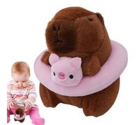 Capybara Key Chain - Stuffed Capybara Key Chain |chains Capybaras Keys Chains | Realistic Stuffed Animals Keys Ring Charm | 4Inch Funny Swimming Capybaras Toy | Plush Toy Pendant For Backpack Birthday