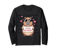 Capybara Love Occhiali da Sole rubati Cuore San Valentino Maglia a Manica