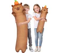Capybara lungo peluche 5 misure, 120% imbottitura extra gigante cuscino per il corpo per bambini, Kawaii Carino Capybara, grande cuscino lungo per il corpo gatto peluche regalo per ragazze 110 cm