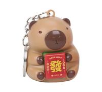 Capybara Mahjong, portachiavi portatile con suono luminoso Mahjong, portachiavi Capybara Toys, ciondolo portatile a forma di animali, ciondolo per borsa carinche, decorazione per la casa per soggiorno