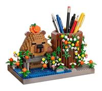 Capybara Mattoncini da Costruzione, Mini Mattoncini Blocco Portapenne & Organizzatore da Scrivania, Capybara Building Blocchi per adulti e bambini, educativi Games and Toys (B)