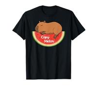 Capybara Melon Rodents Summer Fruits Watermelon Capybara Maglietta