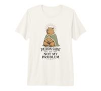Capybara Meme Patrono Santo di Non Il Mio Problema Maglietta Premium