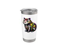 Capybara Mexican Sugar Skull Calavera Viva Mexico Party Bicchiere termico in acciaio inox doppia parete
