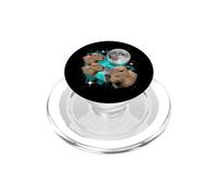 Capybara Moon - Divertente capibara per amanti dei capibara PopSockets PopGrip per MagSafe