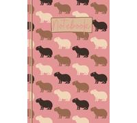 Capybara Notebook: Cute Capybara Pattern Journal | Lined Notebook for Notes, Journaling & School - Pink