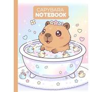 Capybara Notebook: Pastel, Cozy, and Wide-Ruled Journal - 110 Pages for School, Writing, Notes - Perfect Gift for Kids, Students and Capybara Lovers