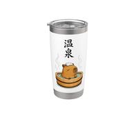 Capybara Onsen Giapponese Hot Spring Relax Bicchiere termico in acciaio inox doppia parete