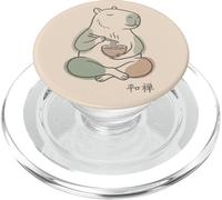 Capybara Pacifico Zen Ramen Noodle Minimalista Sabi Wabi PopSockets PopGrip per MagSafe