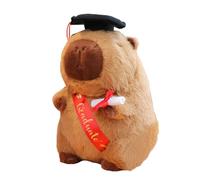 Capybara peluche, Capybara Plush Small | Affascinanti 2025 Capybara Toys Relled | Animale Huggable con Souvenir memorabile per il cappello di dottorato per la cerimonia del liceo d