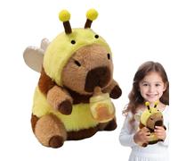 Capybara Peluche - Dolce Capibara | Capy Bara peluche | Morbido cuscino per la casa per gli amanti degli animali domestici decorazione per la camera regalo di Natale, compleanno, laurea ragazzi - 20