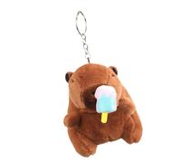 Capybara peluche portachiavi giocattolo, ciondolo Capybara | Portachiavi realistico Ciondolo per borsa portachiavi Capybara | Portachiavi con zaino, ciondoli a forma di animale Capybara per ragazzi e