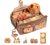 Capybara Pen Pouch - Capybara Crayer Wallet Case, Capybara Brush Organizer Borsa | Portapenne Capybara impermeabile, adorabile scatola portapenne Capybara, tasca portapennelli portatile Capybara