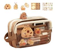 Capybara Pencil Bag - Transparent Capybara Cute Pencil Pouch | Capybara Pencil Bag Holder | Capybara Pencil Pouch Case Holder | Waterproof Cute Capybara Bag | Pins Pencil Pouch For Pens Pencils Erase