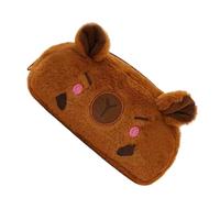 Capybara Pencil Case - Cute Plush Capybara Pen Box with Durable Zipper, Large Storage Capacity for Pens Pencils and Stationery, Soft and Adorable Pencil Holder for Kids Students School Supplies, Colle