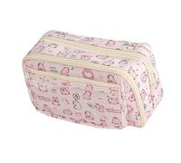 Capybara Pencil Case, Student Stationery Organizer, Ampia Capacity Pencil Pouch, Flessibile Multi Tool Storage, Cute Animal Design Beige, for School, College, Travel, rosa, Se référer au descriptif