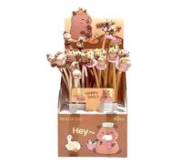 Capybara Penne | 0,5 mm Capybara Stress Relief Penne Set di 48 pezzi per regali didattici bambini studenti feste ragazze