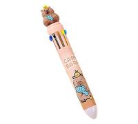 Capybara Penne | Penna a multicolore Capybara | Penna a multicolore in 10 colori | Penne gel Capybara | Divertente penna a punta fine per bambini e adulti, forniture per la scuola e gli