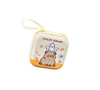 Capybara - Piccolo portamonete in latta per auricolari, pratica borsa per il cambio di sacchetti per bambini e amanti dei cartoni animati, pratico contenitore per monete in metallo, Stile 04, One Size