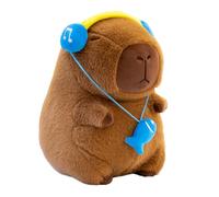 Capybara Plush, Animal Pillow, Cute Doll, Skin-Friendly Fabric, Soft Stuffed Filling, Brown PP Cotton, One-Piece, 13.78 inches, Indoor Bedroom Gift for Women, Friends, Adults