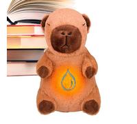 Capybara Plush, Breathing Stuffed Animal Toy, 11.02 x 6.89 Inches Soft Soothing Pillow Doll with Music Light, Stress Relief Comfort, Cuddly Plush for Kids, Adult, Sleep Aid and Decorative Gift Use