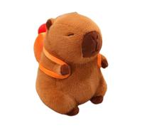 Capybara Plush, Decorative Stuffed Animal Pillow, Cute Plush Toy with Removable Backpack for Girlfriend Mom Anniversaries Birthdays and Special Occasions, 8.66x5.91x3.94 Inches