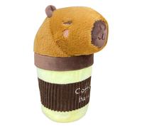 Joy Toy - Hug-a-Capybara 24147 - Peluche Capybara Coffeebara, 21 cm