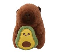 Capybara Plush Keychain - Cute Capybara Plush Toy, Soft Decorative Holding Fruit Animal Pendant For Boys And Girls, Backpack Charm, Gift For Kids, Fun Capybar Stuffed Toy, Keyring Accessory, Cute Anim