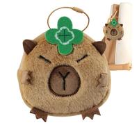 Capybara Plush Purse, Adorable Animal Coin Bag, Cute Soft Purse, Stylish and Funny Accessory for Daily Use, Outgoing, Shopping, Vacation, Incontri, 4.33 X 3.94 X 1.97 inch, multicolore, single