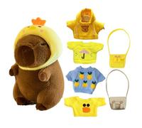 Capybara Plush - Toy Capybara | Animali Di Peluche | Giocattolo Di Peluche Da 9 Pollici Con Vestiti | Vista Del Cartone Animato Per Ragazze | Carino Animali Carino | Pig D'acqua Creativo Carino Con