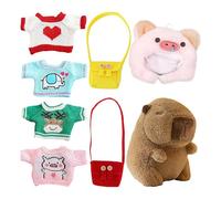 Capybara Plush Toy - Capybara Plush | Lushies cuscinetto giocattolo coccolone | 24,9 cm Capybar pieno di grande pieno come giocattolo con abbigliamento e, peluche per la decorazione per i ba