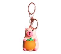 Capybara, portachiavi Capybara, ciondolo Capybara, divertente illuminato, giocattolo capybara, realistico, portachiavi animale, simpatico ciondolo per borsa per compleanno, auto, portafogli, sa, Rosa
