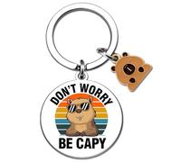 Capybara Portachiavi Capybara Regali per Ragazze Carino Capibara Stuff per | Capybara - Accessori per amanti dei capibara, regalo unico per compleanno, Natale, calza della Befana