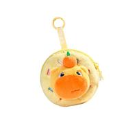 Capybara, portachiavi in peluche per auricolari, portamonete e portamonete, accessorio da viaggio per studenti, zaino da viaggio, Giallo, Bellezza di massa