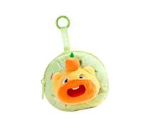 Capybara, portachiavi in peluche per auricolari, portamonete e portamonete, accessorio da viaggio per studenti, zaino da viaggio, Verde, Bellezza di massa