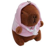Capybara Portachiavi Peluche - 12 cm Peluche Giocattolo Animale Zaino | per Ragazze e Donne, Decorazione per La Casa, per Posti di Lavoro, Bambola, Regalo Dolce Ta