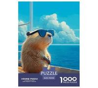 Capybara Puzzle 1000 Pezzi Per Adulti Grandi Dimensioni Per Adulti E Bambini Idea Regalo Cute Pet Immagine Dipinta, Intrattenimento Creativo Per Adulti E Bambini A Partire Da 12 Anni70x50cm/1000pcs