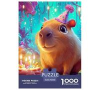 Capybara Puzzle 1000 Pezzi Regalo Per Amore E Amico Cute Pet Perfetto Per Appassionati Di Puzzle Esperti Per Adulti E Bambini A Partire Da 12 Anni70x50cm/1000pcs