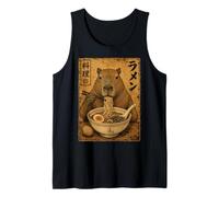 Capybara Ramen Noodles Ukiyo-e Japanese Art Poster Canotta