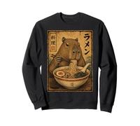 Capybara Ramen Noodles Ukiyo-e Japanese Art Poster Felpa