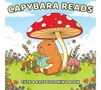 Capybara Reads: Cute & Easy Coloring Book