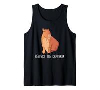 Capybara Respect Meme Retro Roditore Fauna Selvatica Humor Art Canotta