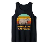 Capybara Respect Meme Retro Roditore Fauna Selvatica Humor Art Canotta