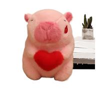Capybara riempito - giocattolo di peluche, giocattolo di peluche capybara | Capybara dolce con un giocattolo di peluche pieno di cuore, Simpatici giocattoli di marionette animali