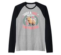 Capybara Rodents Kids Just A Girl Who Loves Capybaras Maglia con Maniche Raglan